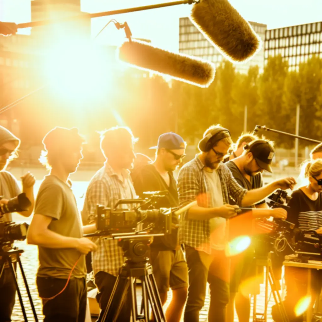 Filmcrew van HetBesteHier tijdens opnames op locatie