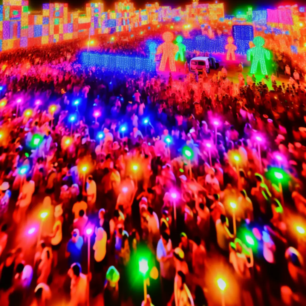 Festival video: kleurrijke lichten en dansend publiek