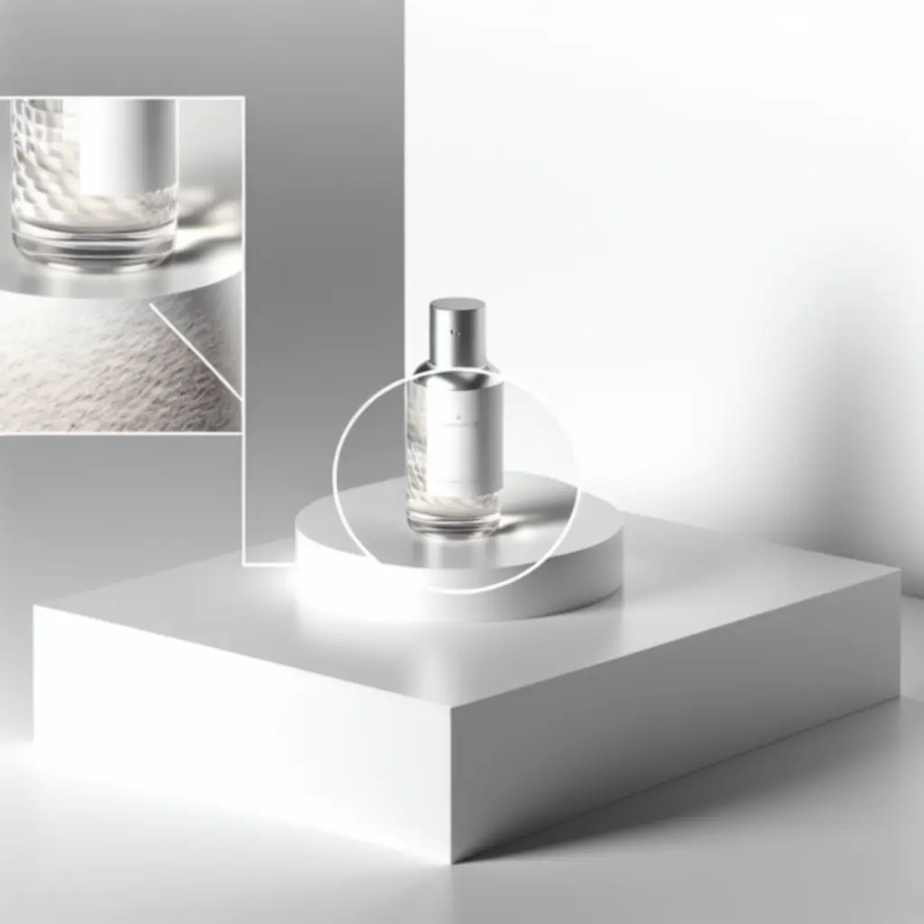 Product showcase: minimalistische set met studioverlichting